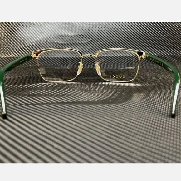 GUCCI Black Rectangle Men's 54 mm Eyeglasses